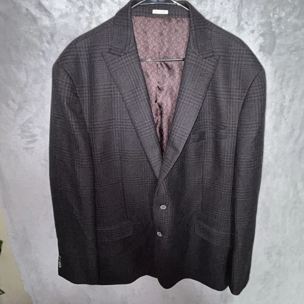 TESSUTO ITALIANO LeoMaster JOSEPH ABBOUD HERITAGE BLAZER SIZE 50L Brown Double